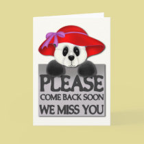 Miss You Panda cards