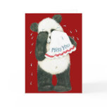 Miss You Panda Teddy Card (Blank)