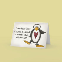 Miss You Penguin cards