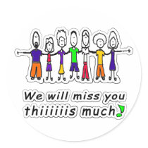Miss You Stickers