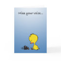 Miss your voice... cards