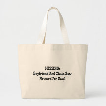 Missing Boyfriend And Chainsaw Reward For Saw Bags