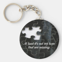 Missing Puzzle Piece Keychain