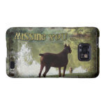 Missing You - Doberman Overlooking a Lake Samsung Galaxy S2 Case