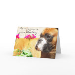 Missing you on your Birthday boxer greeting card