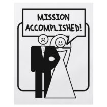 "Mission Accomplished" Marriage Personalized Flyer