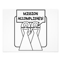 "Mission Accomplished" Marriage (homosexual) Custom Announcements