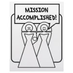 "Mission Accomplished" Marriage (homosexual) Letterhead Template