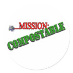 Mission: COMPOSTABLE (4) stickers