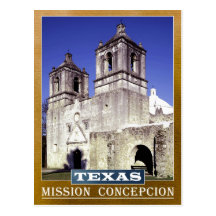 Mission Concepcion in San Antonio, Texas Postcard