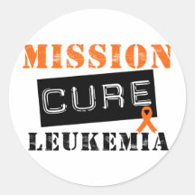 Mission Cure Leukaemia Round Sticker