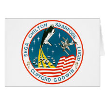 Mission Patch of the STS-76 Shuttle Mission - 1996 Card