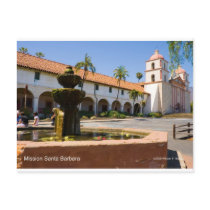 Mission Santa Barbara California Products Postcard