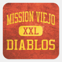 Mission Viejo Diablos Athletics Square Sticker