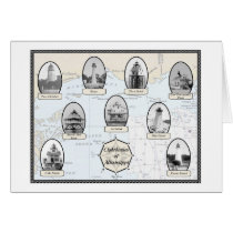 Mississippi Lighthouses Greeting Cards