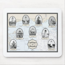 Mississippi Lighthouses Mousepads