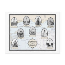 Mississippi Lighthouses Postcards
