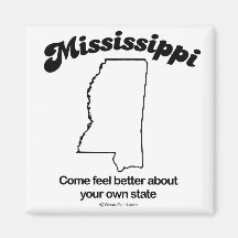 MISSISSIPPI - "MISSISSIPPI STATE MOTTO" T-shirts a Refrigerator Magnet