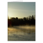Mississippi river Dawn light rays Greeting Cards
