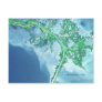 Mississippi River Delta Satellite Postcard