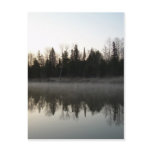 Mississippi river fog reflection post card