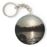 Mississippi river - Sunrise reflection Keychains
