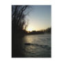Mississippi river Sunrise shadow Postcard