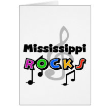 Mississippi Rocks Greeting Card