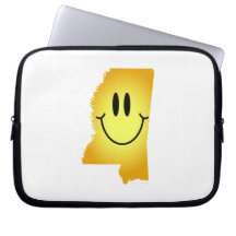 Mississippi Smiley Face Computer Sleeve