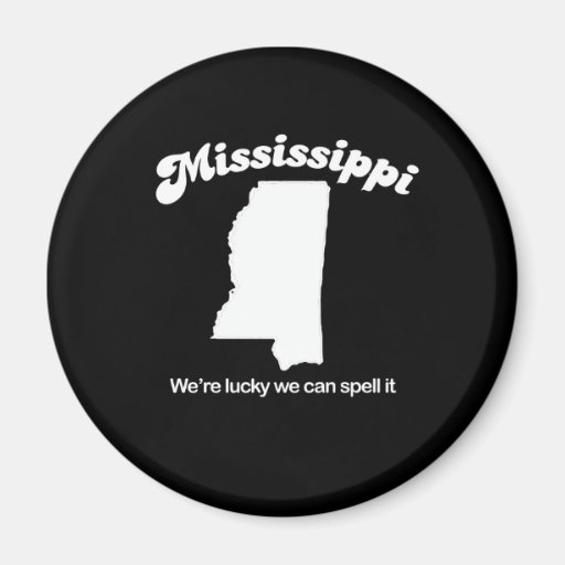 Mississippi - Spell it T-shirt Fridge Magnet