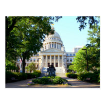 Mississippi State Capitol Building - Jackson, MS Postcards