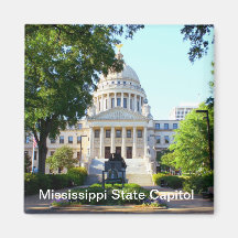 Mississippi State Capitol Building Refrigerator Magnets