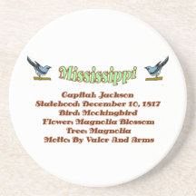 Mississippi State Info Coaster