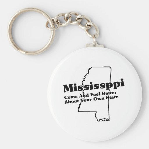 Mississippi State Slogan Key Chain