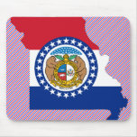 Missouri Flag Map Mouse Pads