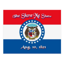 Missouri Flag Postcard