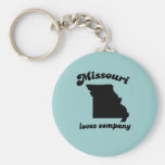 Missouri loves company key chain