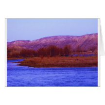Missouri River Morning Greeting Cards