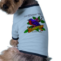 Missouri Show Me Bluebird Pet Tee Shirt