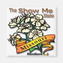 Missouri Show Me State Hawthorn Fridge Magnet