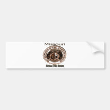 Missouri Show Me State Seal Bumper Sticker