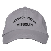 Missouri Squatch Watch Embroidered Cap Embroidered Hats