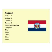 Missouri State Flag Business Card Template