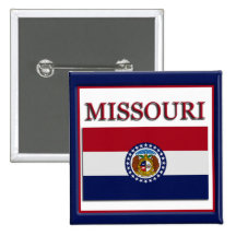 Missouri State Flag Design Button