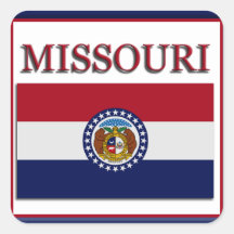 Missouri State Flag Design Sticker