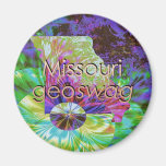 Missouri State Geocaching Supplies Magnet Geoswag