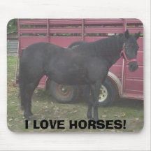 missy, I LOVE HORSES! Mouse Pads