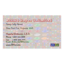 Missy Pakenham - Healing Stones Pattern Business Card Template