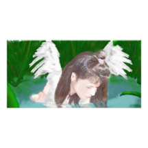 Mist Angel Custom Photo Card
