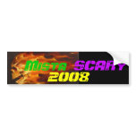 Mista SCARY Flaming Skull 2008 Car... - Customized Bumper Stickers